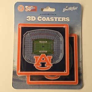 Auburn Tigers Football Stadiumviews 3D Coasters - Pk of 2 Coasters/ You The Fan!